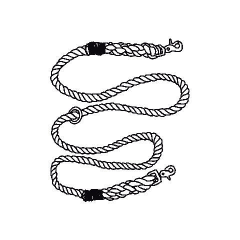 thehowlingzodiac giphyupload handmade small business dog lead Sticker