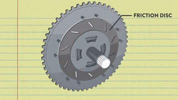 donut clutch plate flywheel GIF