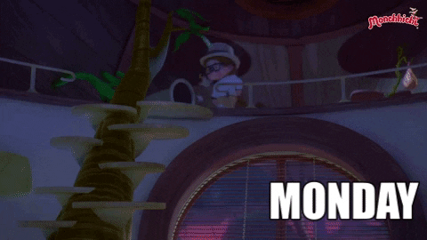 Tired Good Morning GIF by MONCHHICHI