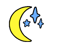 Night Time Sticker by Poppy Deyes
