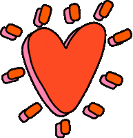 Heart Love Sticker by Poppy Deyes