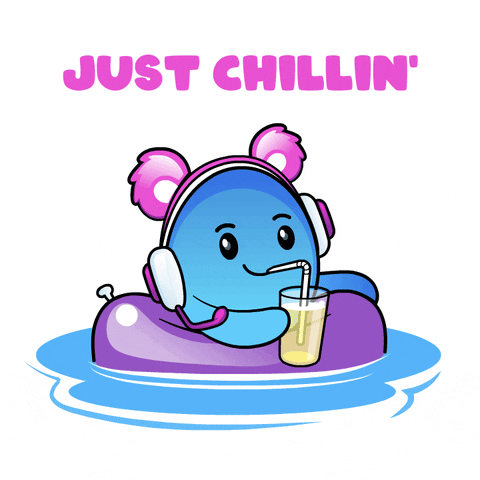 Chilling Swimming Pool GIF by The Grapes