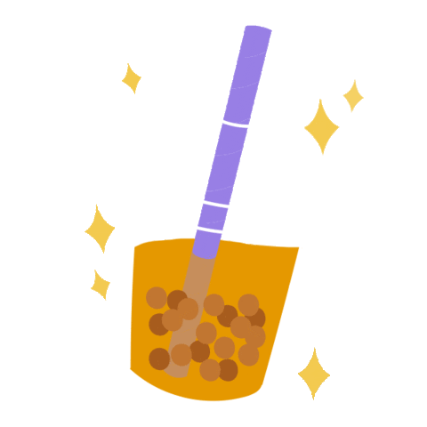 Bubble Tea Boba Sticker by Tapioca Lounge