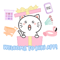 Happy Cat Sticker by KIKI