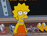 lisa simpson shoes GIF
