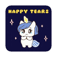 Happy Tears Bu Sticker by Brave Unicorn