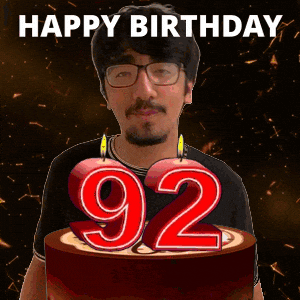 92 Birthday GIF