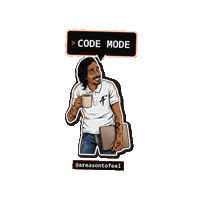 Work Coding Sticker by TEAM AF