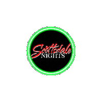 Neon Circle Sticker by Scottsdale Nights