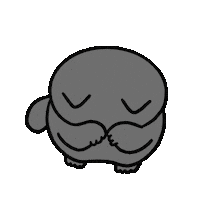 Please Please Please Awww Sticker by Cat and Cat Comics
