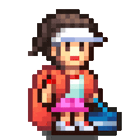 Tennis 8Bit Sticker