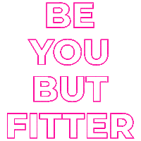 Be You But Fitter Sticker by Sporty Loft