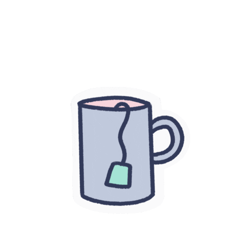 Happy Sunday Tea Sticker