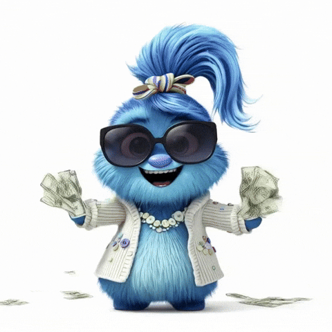 Make It Rain Success GIF by The Fuzzlets