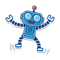 robociencia morning robot maker ciencia Sticker