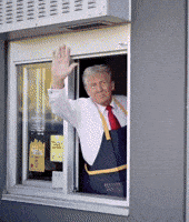 Donald Trump Mcdonalds GIF by Respective