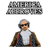 American Thumbs Up Sticker