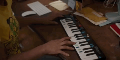 kiersey clemons keyboard GIF by Gunpowder & Sky