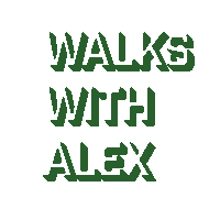 WalksWithAlex dog walking dog walker dog boarding dog sitting Sticker