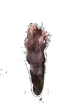 Monster Walking Sticker by Alex Boya