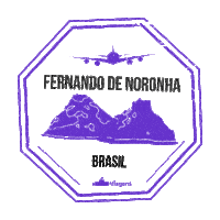 Subviagens brasil viagem carimbo noronha Sticker