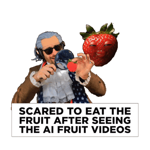Eating Fruit Sticker
