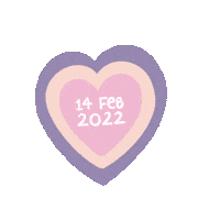 Valentines Day Heart Sticker