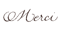 Thanks Lettering Sticker