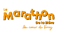 lemarathondelabiere marathondelabiere beerun le marathon de la biere marathon montbrison Sticker
