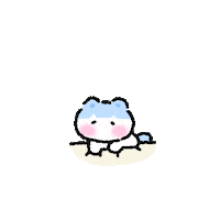 Happy Cat Kneading Sticker