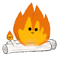 ColineCitron fire warm cosy feu Sticker
