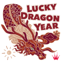 Happy New Year Dragon Sticker by triumphlingerie