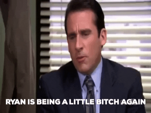 diakonos giphygifmaker angry the office bitch GIF