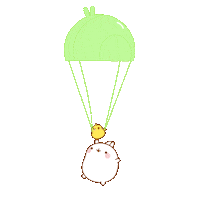 i am coming falling down Sticker by Molang.Official