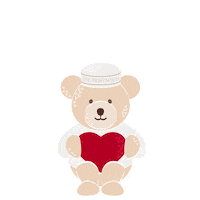 Love You Bear Sticker by The Peninsula Boutique