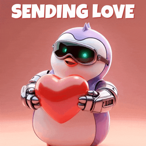 Love You Hug GIF by Mecha Pengu