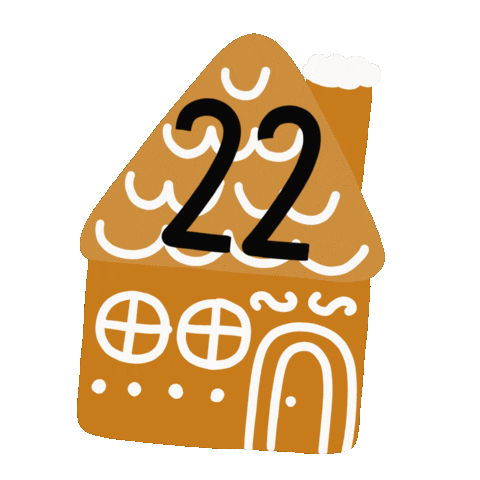 Gingerbread House Christmas Sticker