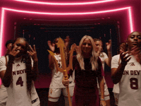 College Basketball Dancing GIF by ASUWBB