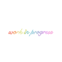 Work In Progress Rainbow Sticker