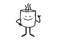 Coffee Tasse Sticker by Heldenglück