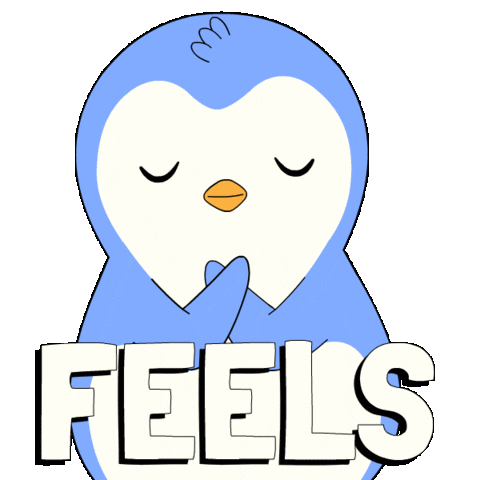 Feels I Feel That Sticker by Pudgy Penguins