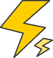 Sparkle Lightning Sticker