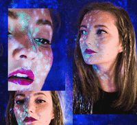 girl blinking GIF by verotica