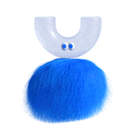 wanted_creative blue wanted 인형 깃발 Sticker