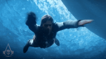 Under Water Swimming GIF by Assassin's Creed