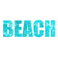 Beach Mar Sticker