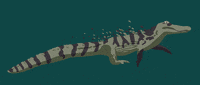 LaPageDeCam green water swimming alligator GIF