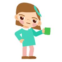 helenmunch girl cafe drinking break Sticker