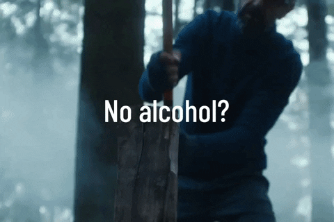 gimberdrink giphyupload forest wood no fun GIF