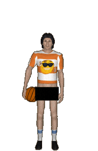 Basketball Thumb Sticker